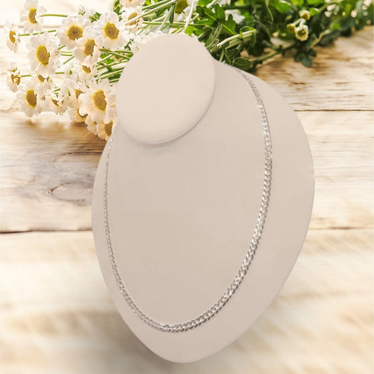 Cadena cubana 24" de plata Italiana 925