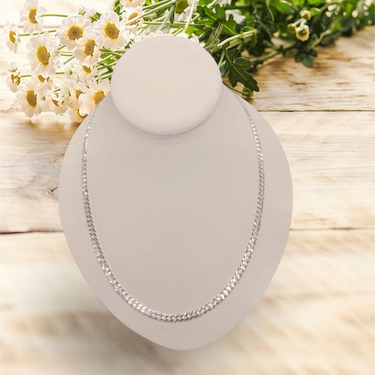 Cadena cubana 24" de plata Italiana 925